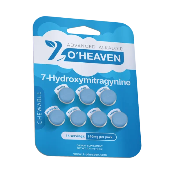 7-O’Heaven Advanced Alkaloid Kratom Tablets (100mg – 5 Count)